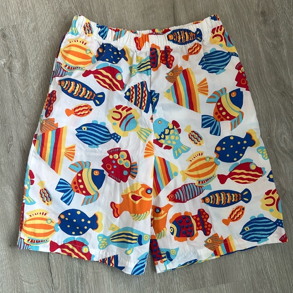 Kelly’s Kids Boys Fish Shorts - Size 7-8
